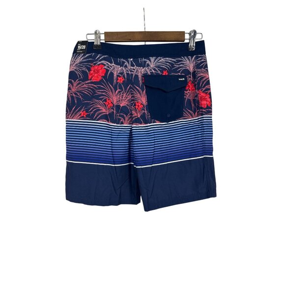 Hurley Boys Board Shorts Tropical Print With Drawstring Waist & Back Pocket Size - Picture 5 of 12